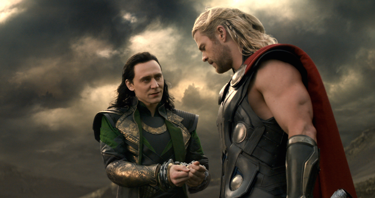 "Marvel's Thor: The Dark World" L to R: Loki (Tom Hiddleston) and Thor (Chris Hemsworth)  Ph: Film Frame © 2013 MVLFFLLC. TM & © 2013 Marvel. All Rights Reserved.